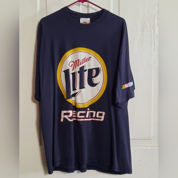 Vintage Nascar Shirt Rusty Wallace Miller Lite Racing Men's XL, Big 2, F B Print - Picture 3 of 11